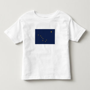 T-shirt Pour Les Tous Petits Drapeau de l'État d'Alaska
