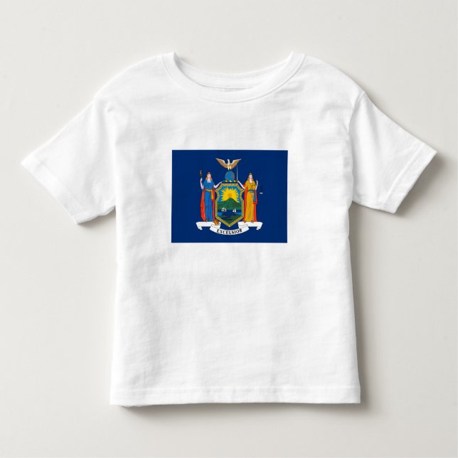 T-shirt Pour Les Tous Petits Drapeau de l'État de New York (Devant)