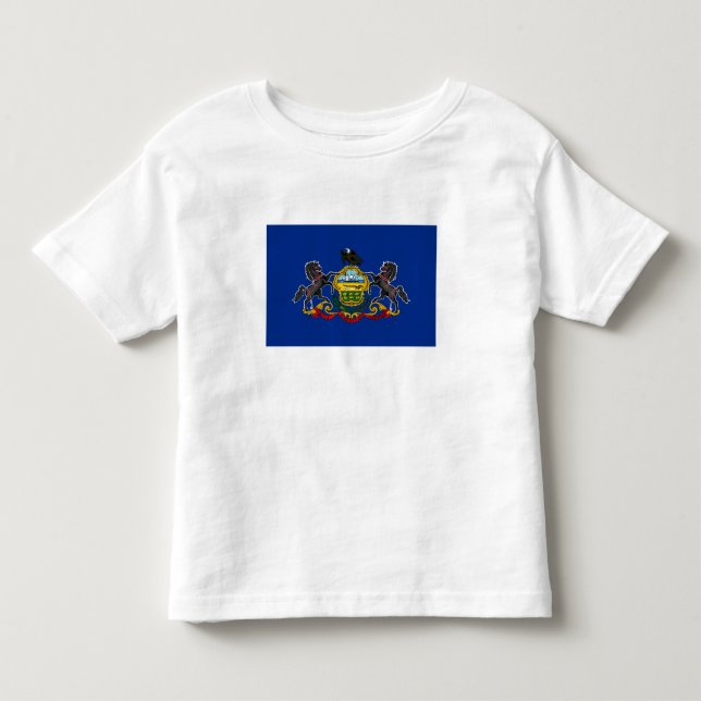T-shirt Pour Les Tous Petits Drapeau de l'État de Pennsylvanie (Devant)