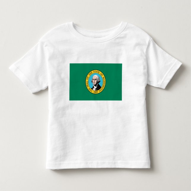 T-shirt Pour Les Tous Petits Drapeau de l'État de Washington (Devant)