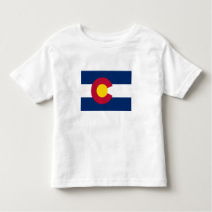 T-shirt Pour Les Tous Petits Drapeau de l'État du Colorado