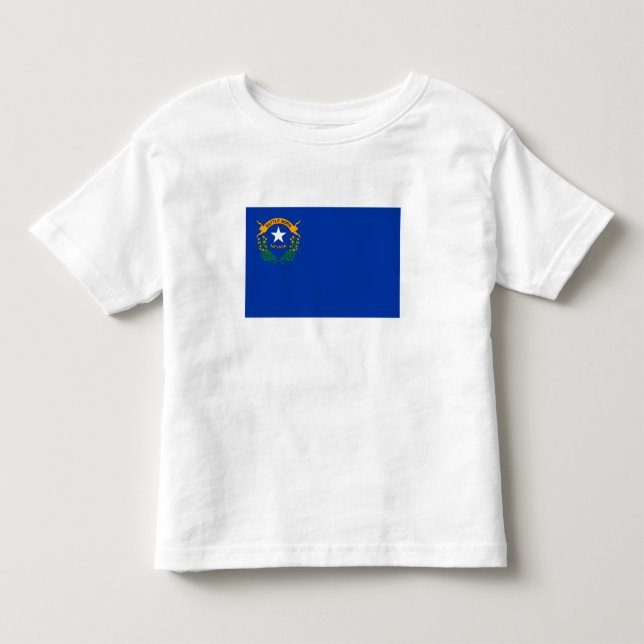 T-shirt Pour Les Tous Petits Drapeau de l'État du Nevada (Devant)