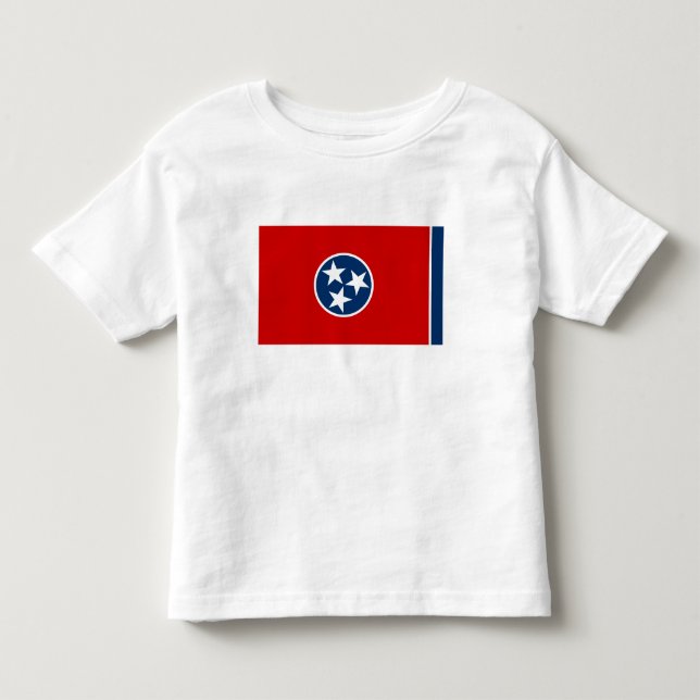 T-shirt Pour Les Tous Petits Drapeau de l'État du Tennessee (Devant)