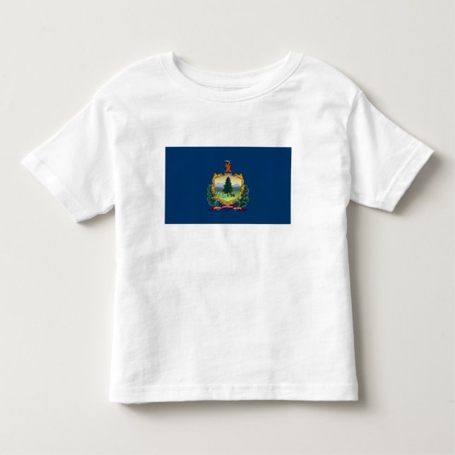 T-shirt Pour Les Tous Petits Drapeau de l'État du Vermont (Devant)