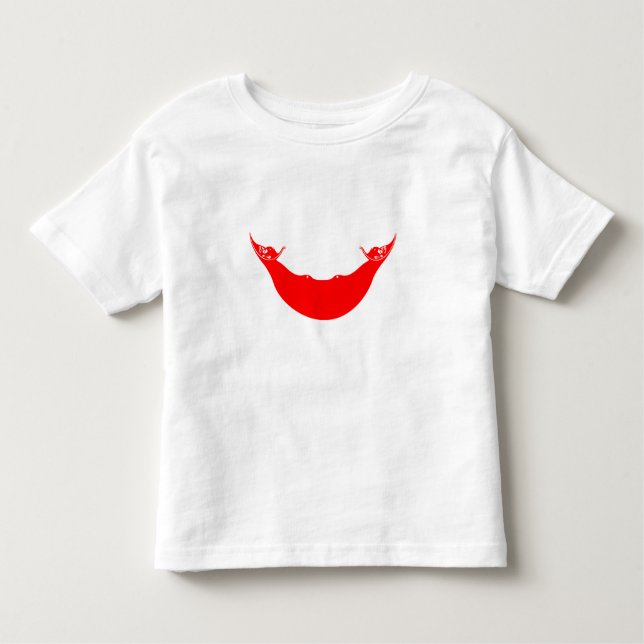 T-shirt Pour Les Tous Petits Drapeau de l'île de Pâques (Devant)