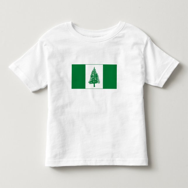 T-shirt Pour Les Tous Petits Drapeau de l'île Norfolk (Devant)