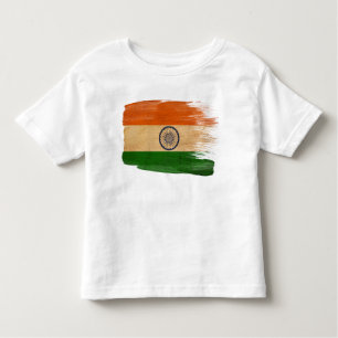 T-shirt Pour Les Tous Petits Drapeau de l'Inde