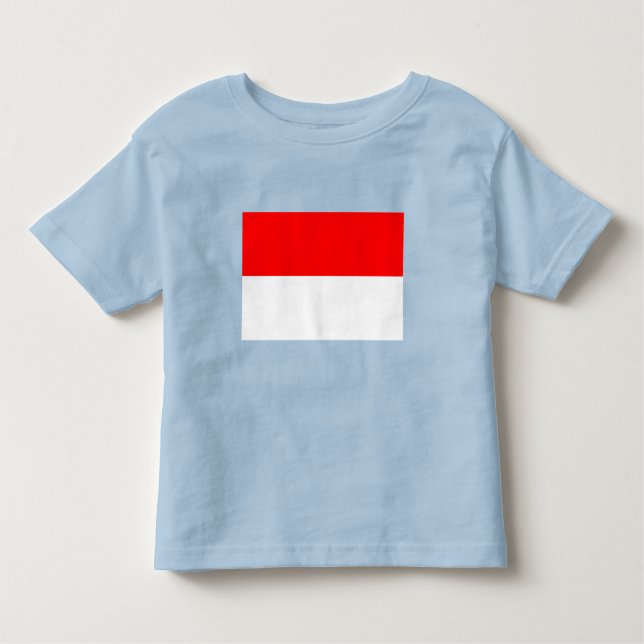 T-shirt Pour Les Tous Petits Drapeau de l'Indonésie (Devant)