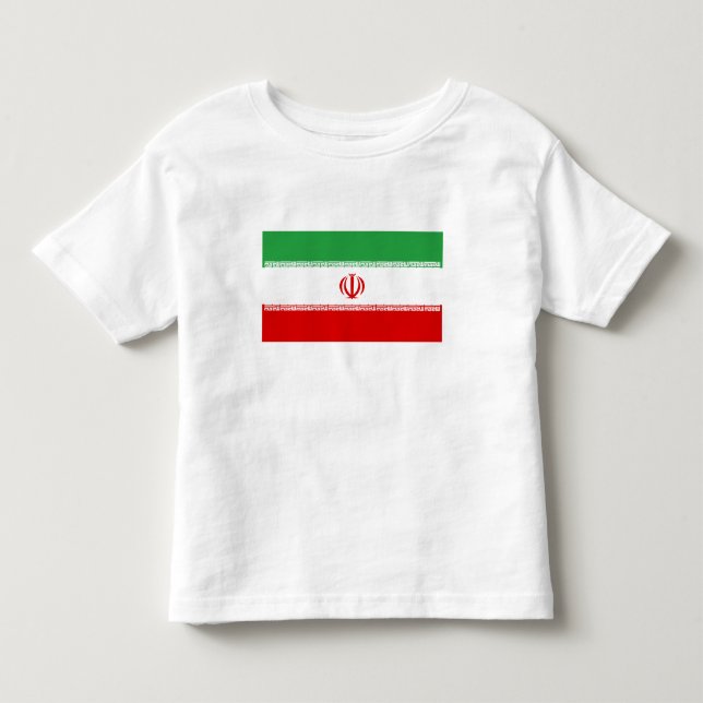 T-shirt Pour Les Tous Petits Drapeau de l'Iran (Devant)