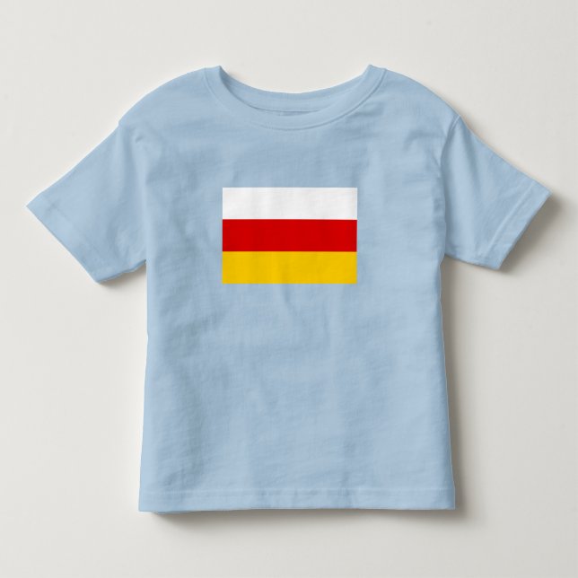 T-shirt Pour Les Tous Petits Drapeau de l'Ossétie du Sud (Devant)
