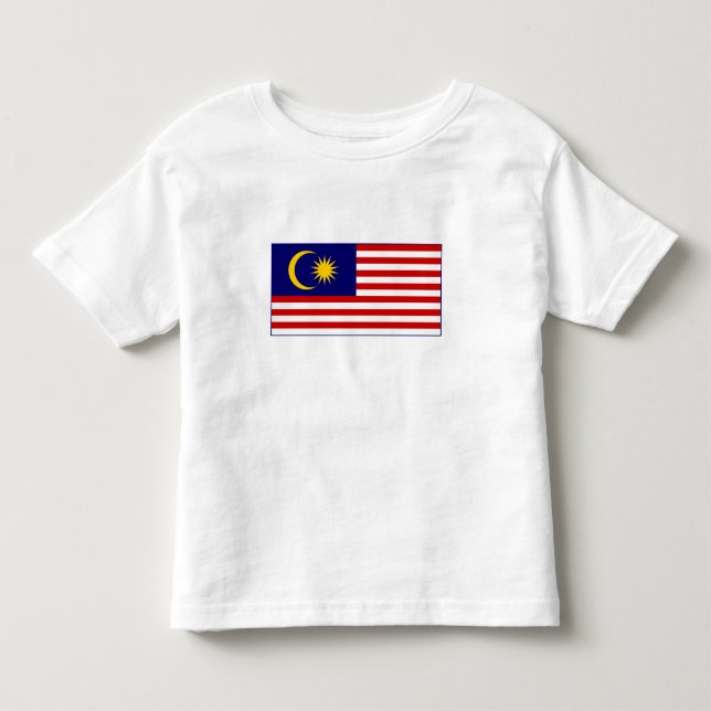 T-shirt Pour Les Tous Petits Drapeau de Malaisie (Devant)