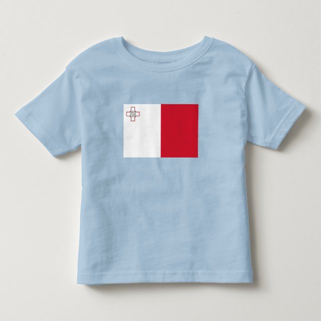 T-shirt Pour Les Tous Petits Drapeau de Malte (Devant)