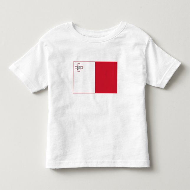 T-shirt Pour Les Tous Petits Drapeau de Malte (Devant)