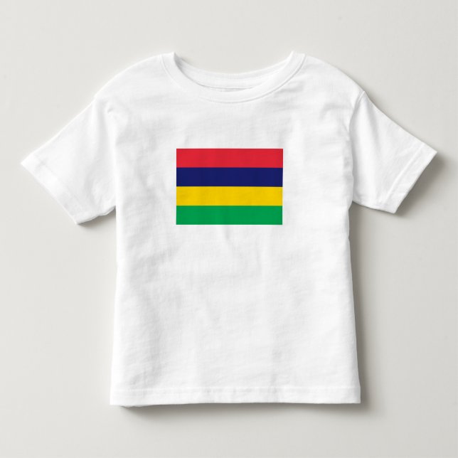 T-shirt Pour Les Tous Petits Drapeau de Maurice (Devant)