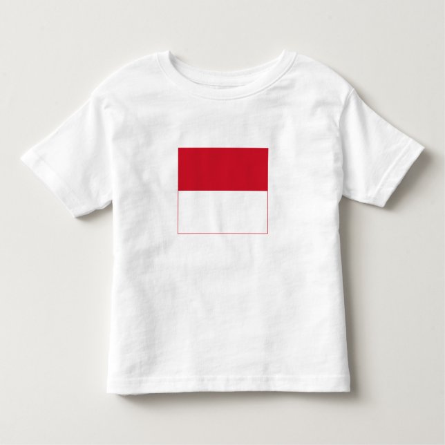T-shirt Pour Les Tous Petits Drapeau de Monaco (Devant)