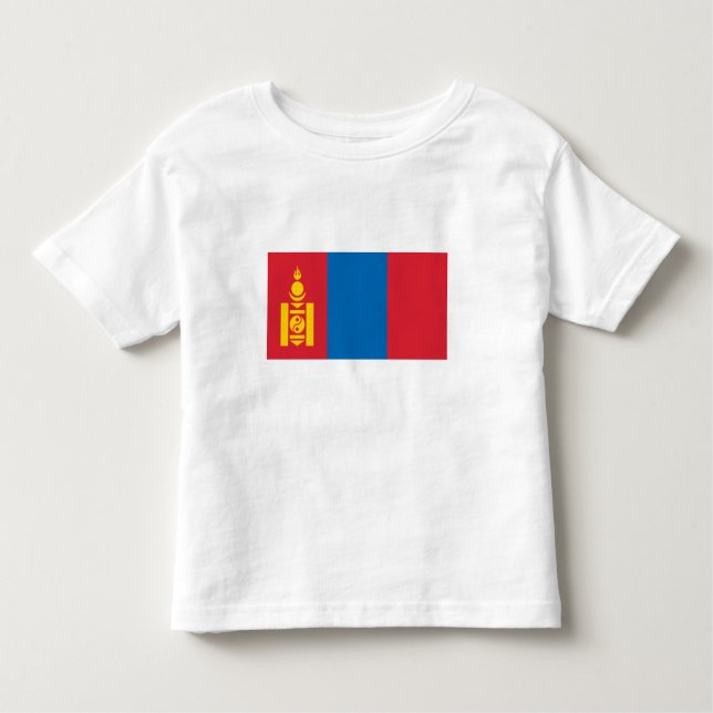 T-shirt Pour Les Tous Petits Drapeau de Mongolie (Devant)