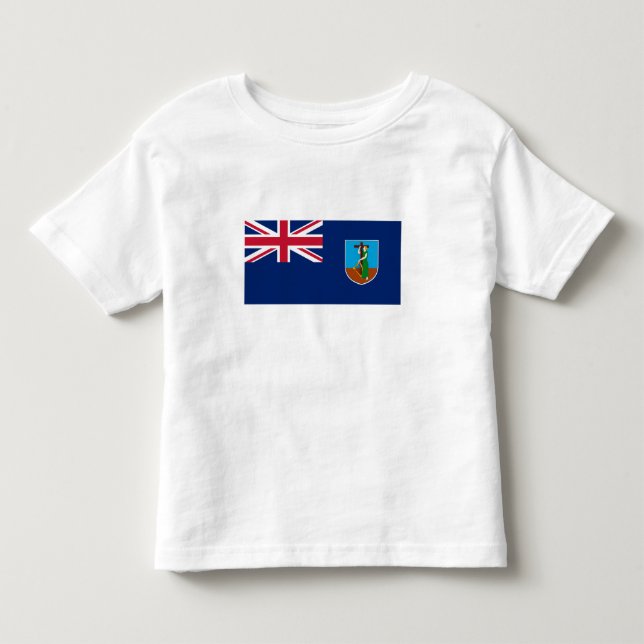 T-shirt Pour Les Tous Petits Drapeau de Montserrat (Devant)