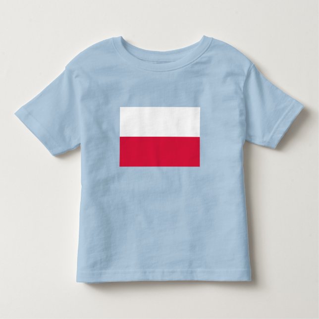 T-shirt Pour Les Tous Petits Drapeau de Pologne (Devant)