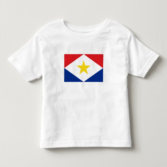 T-shirt Pour Les Tous Petits Drapeau de Saba (Devant)