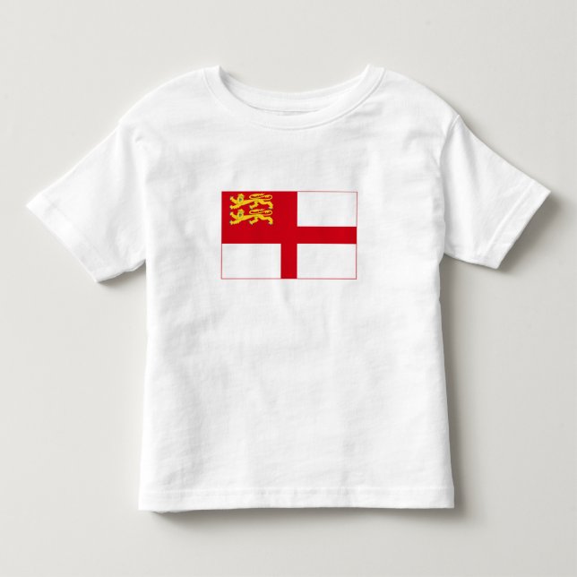 T-shirt Pour Les Tous Petits Drapeau de Sercq (Devant)