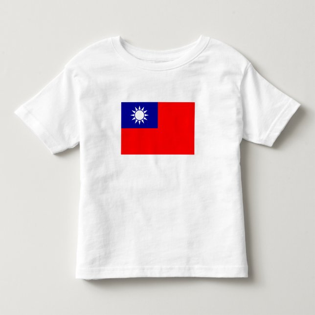 T-shirt Pour Les Tous Petits Drapeau de Taïwan (Devant)