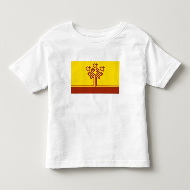 T-shirt Pour Les Tous Petits Drapeau de Tchouvachie (Devant)