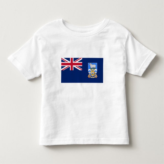 T-shirt Pour Les Tous Petits Drapeau des îles Falkland (Devant)