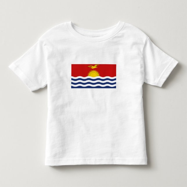 T-shirt Pour Les Tous Petits Drapeau des Kiribati (Devant)