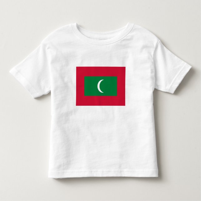 T-shirt Pour Les Tous Petits Drapeau des Maldives (Devant)