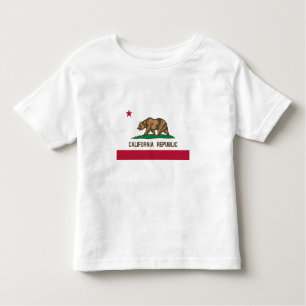 T-shirt Pour Les Tous Petits Drapeau d'État de la République de Californie