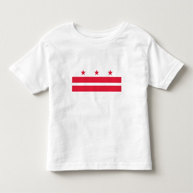 T-shirt Pour Les Tous Petits Drapeau d'État de Washington DC (Devant)
