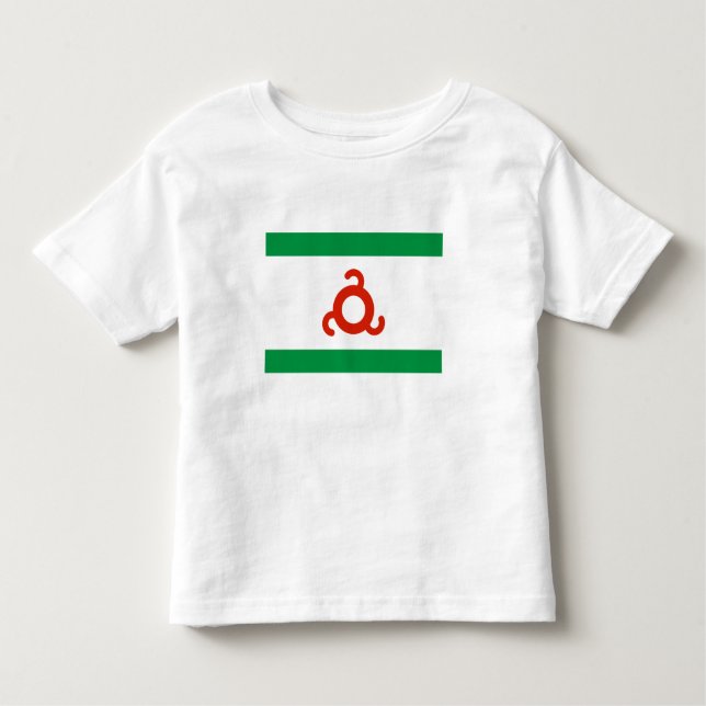 T-shirt Pour Les Tous Petits Drapeau d'Ingouchie (Devant)