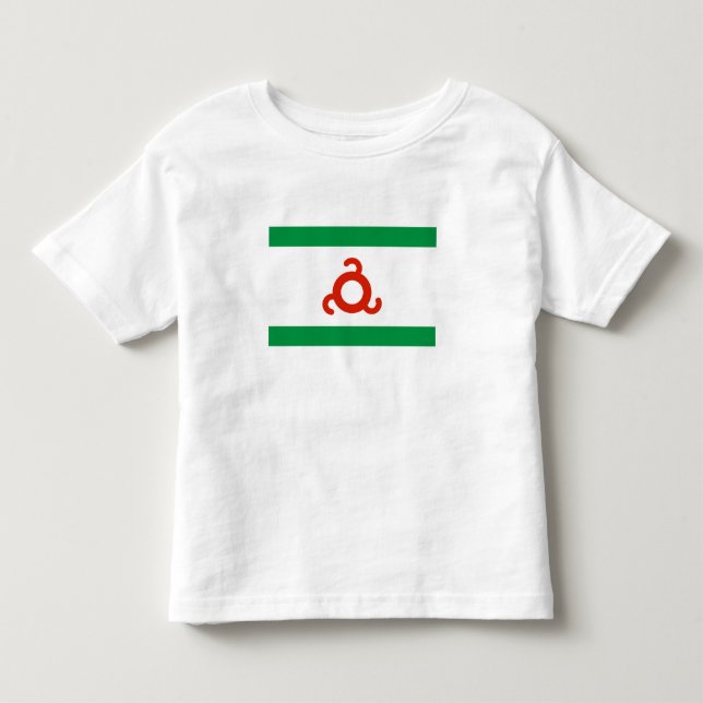 T-shirt Pour Les Tous Petits Drapeau d'Ingushetia (Devant)