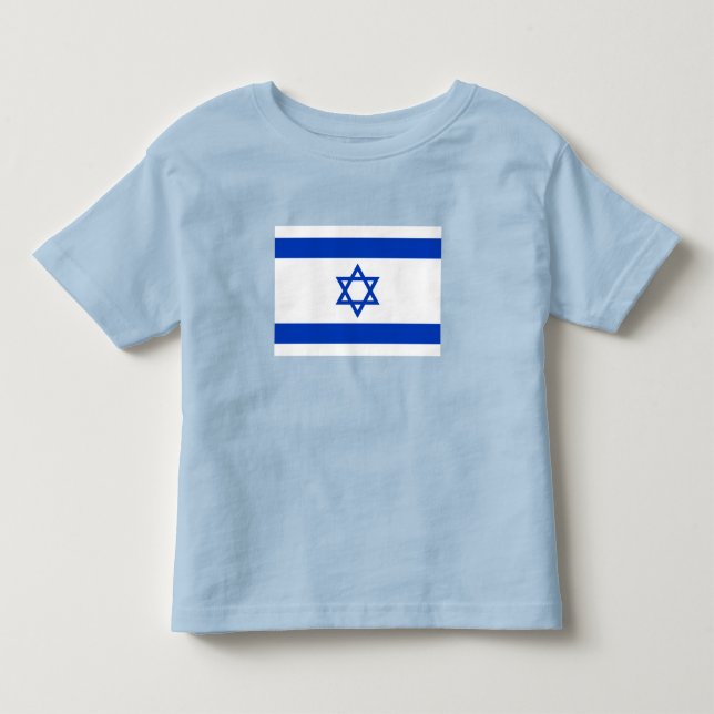 T-shirt Pour Les Tous Petits Drapeau d'Israël (Devant)