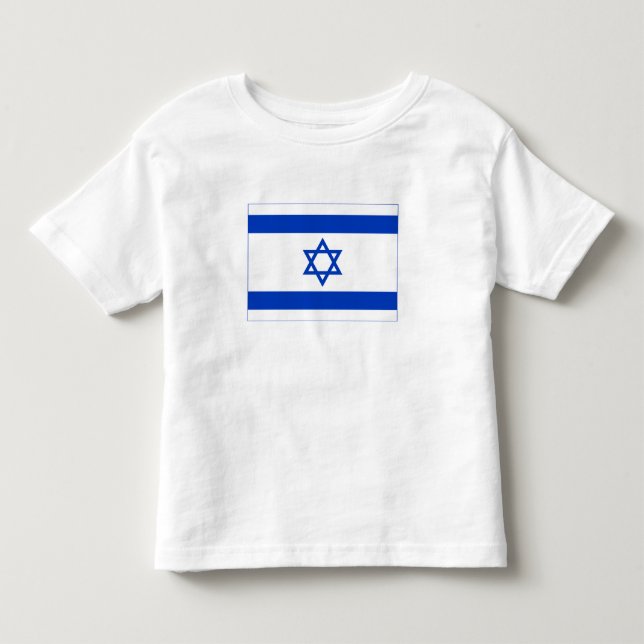 T-shirt Pour Les Tous Petits Drapeau d'Israël (Devant)