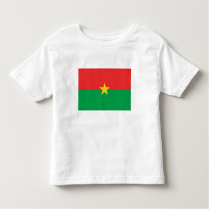 T-shirt Pour Les Tous Petits Drapeau du Burkina Faso patriotique