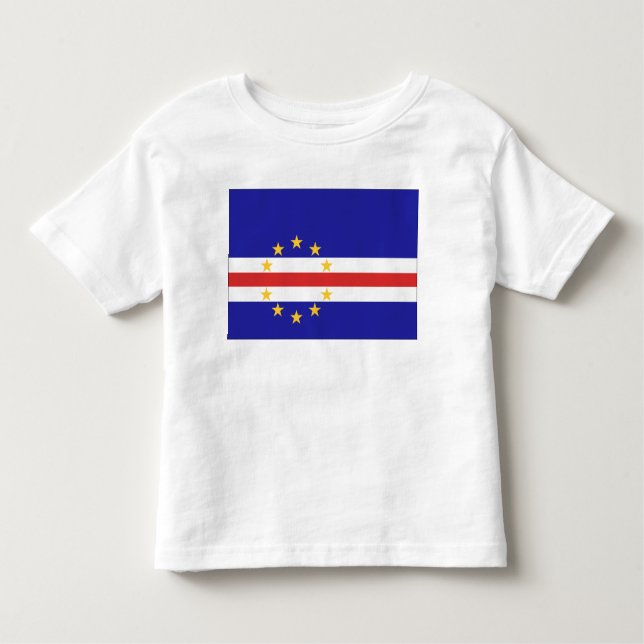 T-shirt Pour Les Tous Petits Drapeau du Cap Vert (Devant)