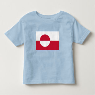 T-shirt Pour Les Tous Petits Drapeau du Groenland