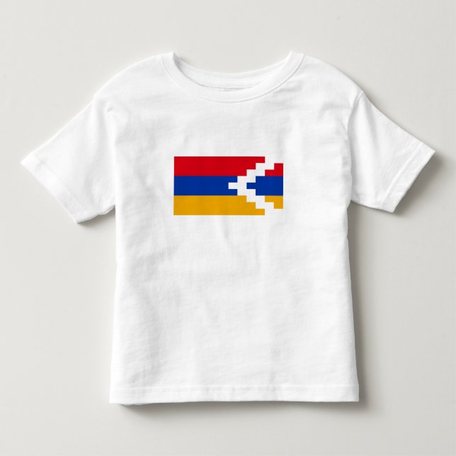 T-shirt Pour Les Tous Petits Drapeau du Haut-Karabagh (Devant)