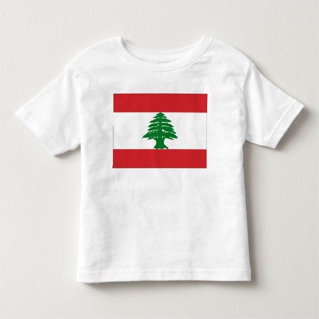 T-shirt Pour Les Tous Petits Drapeau du Liban (Devant)