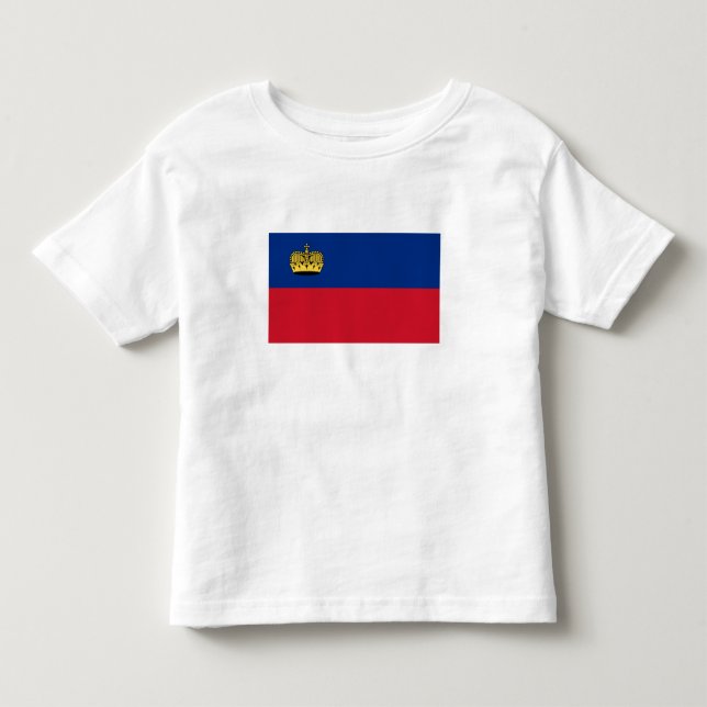 T-shirt Pour Les Tous Petits Drapeau du Liechtenstein (Devant)