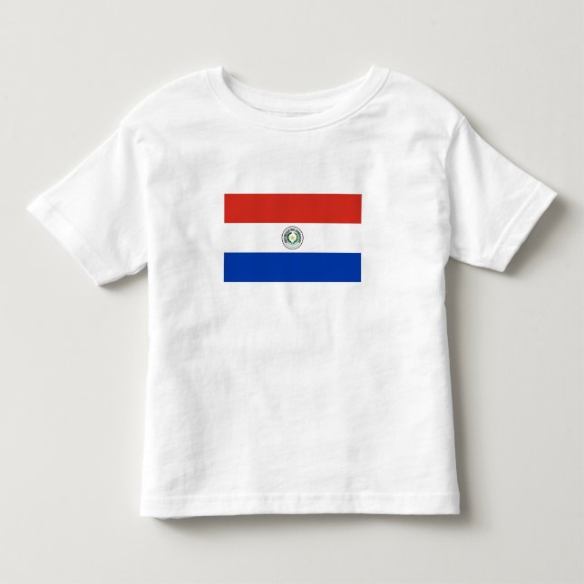 T-shirt Pour Les Tous Petits Drapeau du Paraguay (Devant)