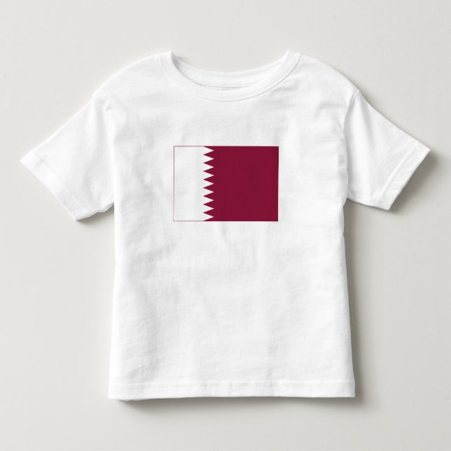 T-shirt Pour Les Tous Petits Drapeau du Qatar (Devant)
