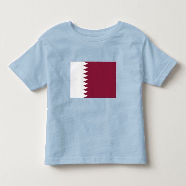 T-shirt Pour Les Tous Petits Drapeau du Qatar (Devant)