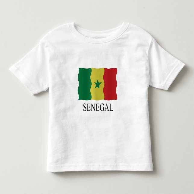 T-shirt Pour Les Tous Petits Drapeau du Sénégal (Devant)