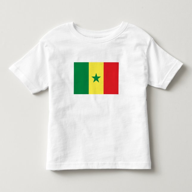 T-shirt Pour Les Tous Petits Drapeau du Sénégal (Devant)