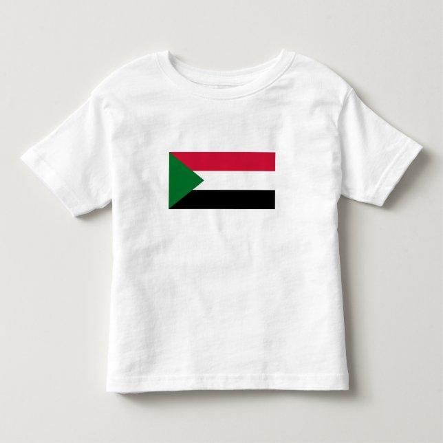 T-shirt Pour Les Tous Petits Drapeau du Soudan (Devant)