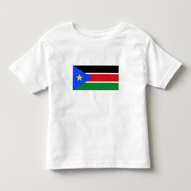T-shirt Pour Les Tous Petits Drapeau du Soudan du Sud (Devant)