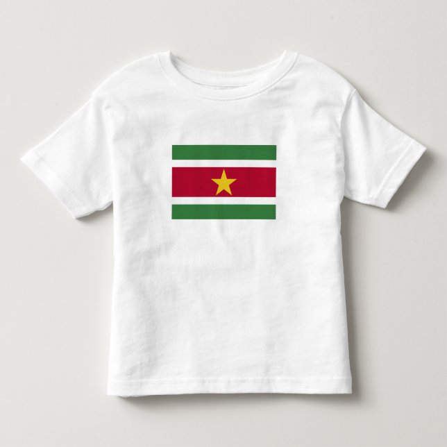 T-shirt Pour Les Tous Petits Drapeau du Suriname (Devant)