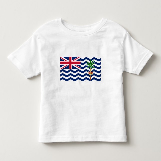 T-shirt Pour Les Tous Petits Drapeau du Territoire britannique de l'océan Indie (Devant)